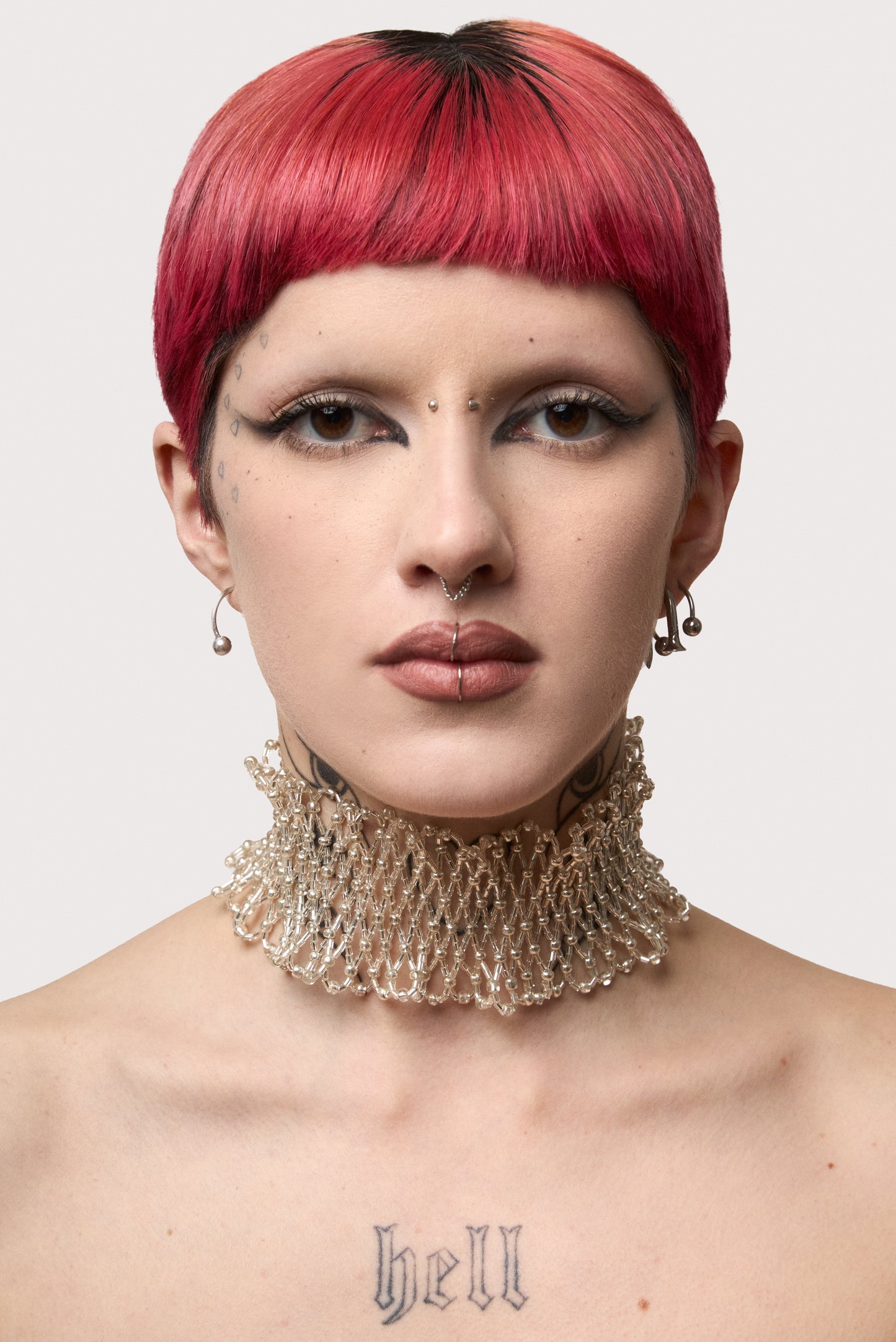 GLOWT Silver Choker