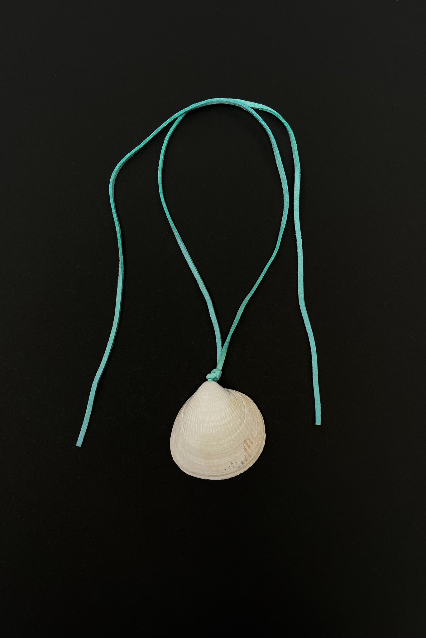 EQUATOR Big Shell Leather Necklace