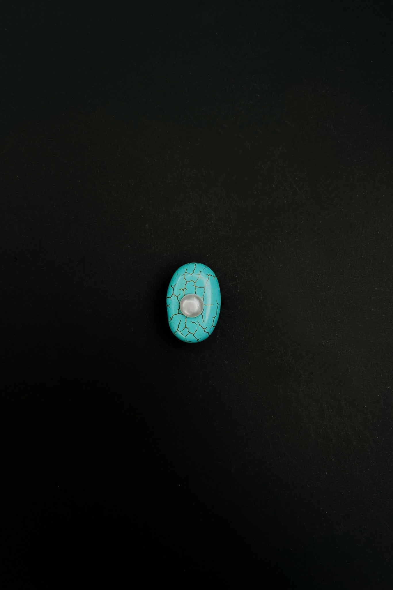 LA ALMA Turquoise Stone with Pearl Ring