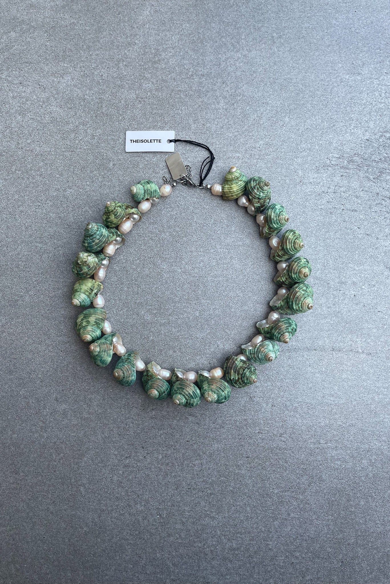 REAL Shell Necklace with Pearls