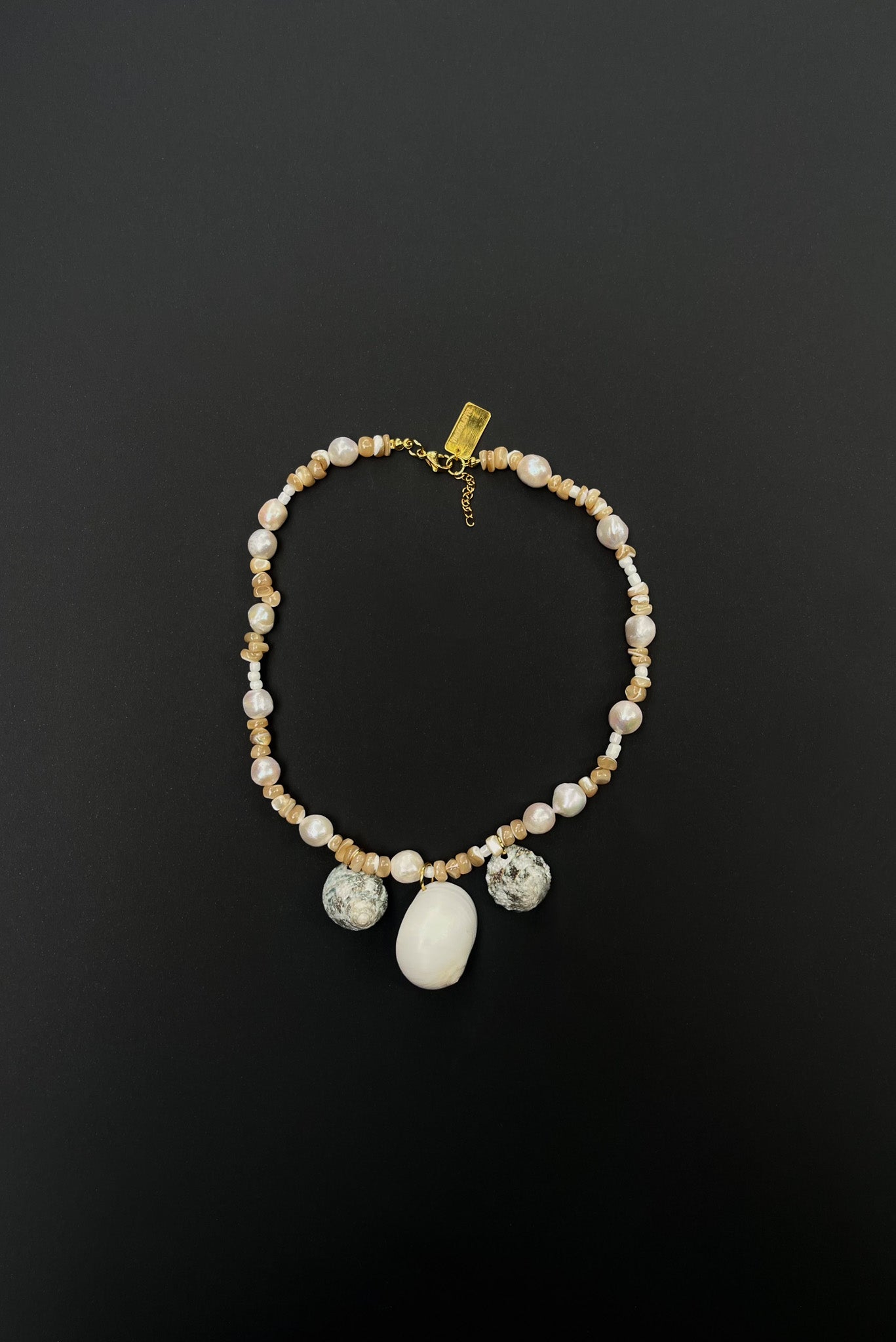 SHELLS FOR DAYS with Pearls Necklace