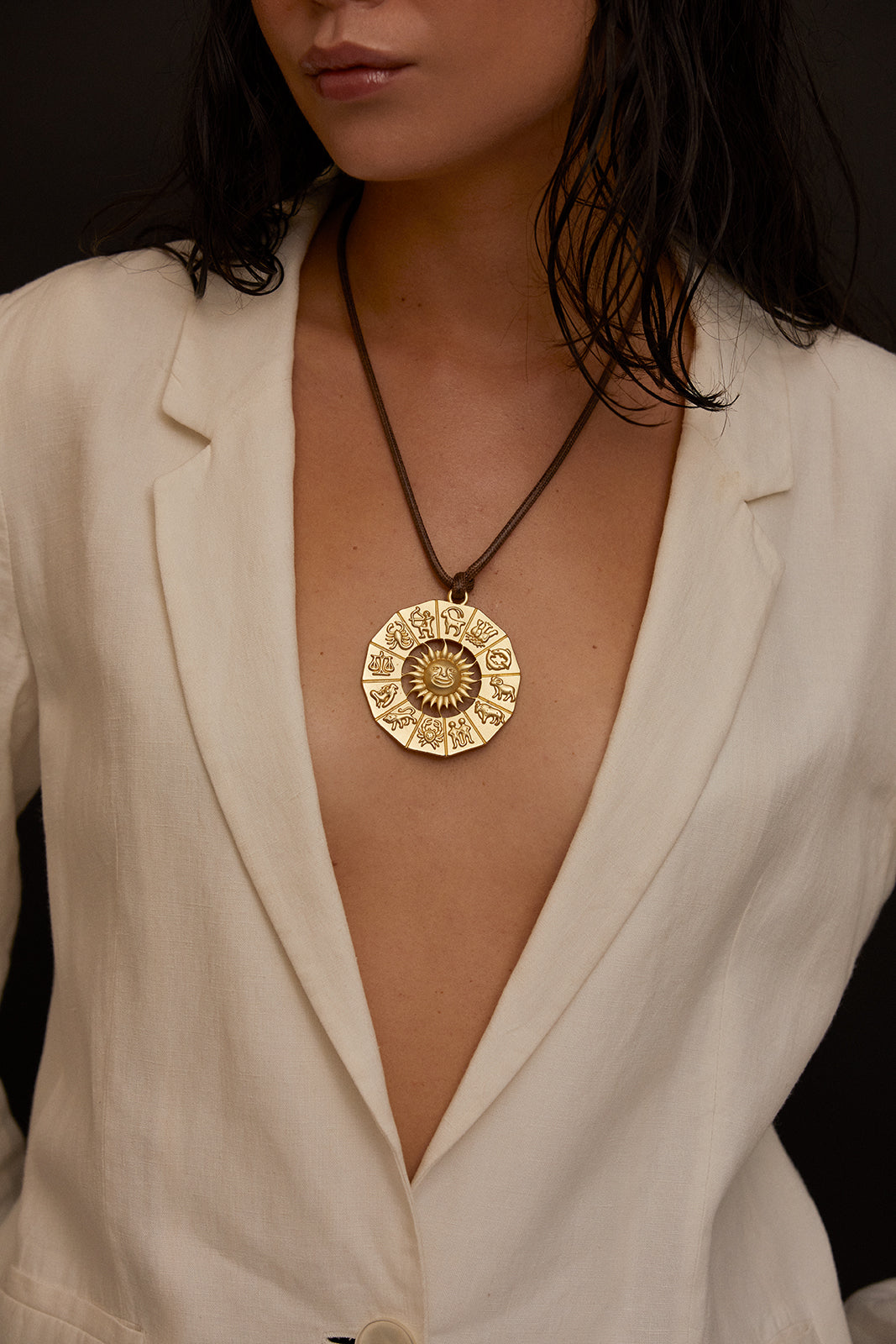 ZODIAC SUN Cord Necklace