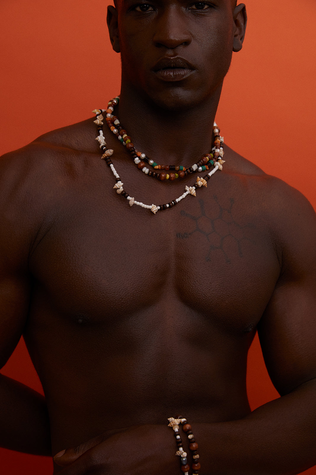 AMAZONIA Beads with Tiny Pearls Necklace