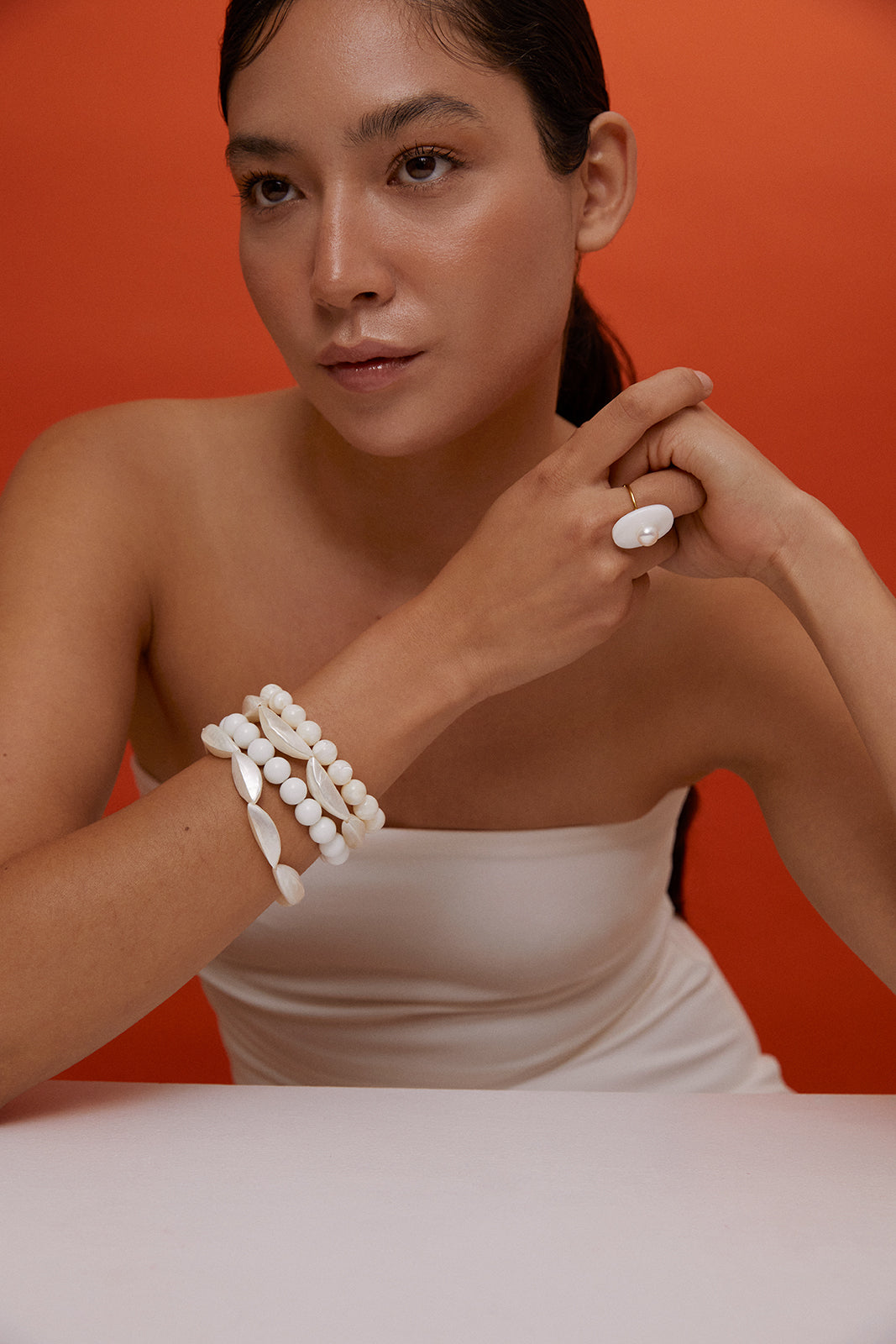 SUMMER SAND Pearl Ring