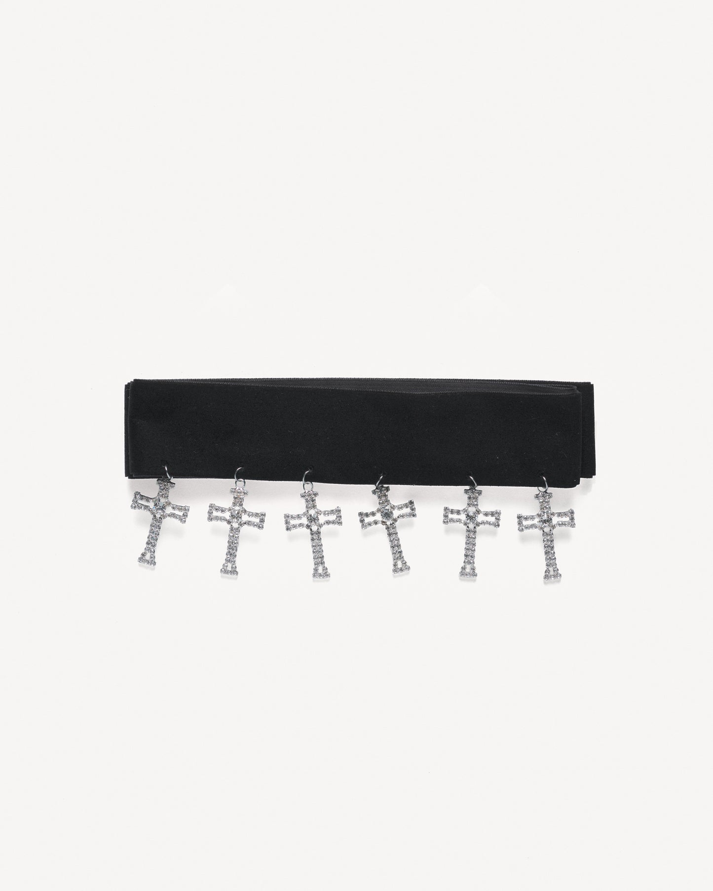 CROSS SWAY Velvet Choker