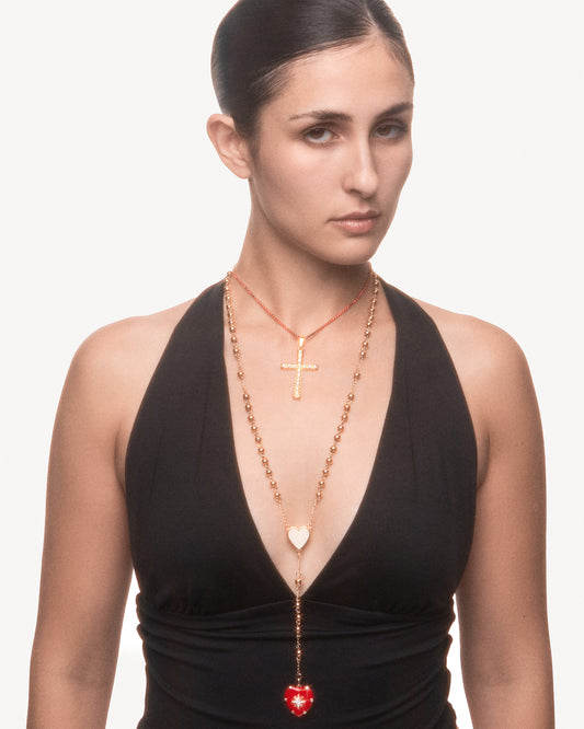 HEARTSET Rosary Necklace