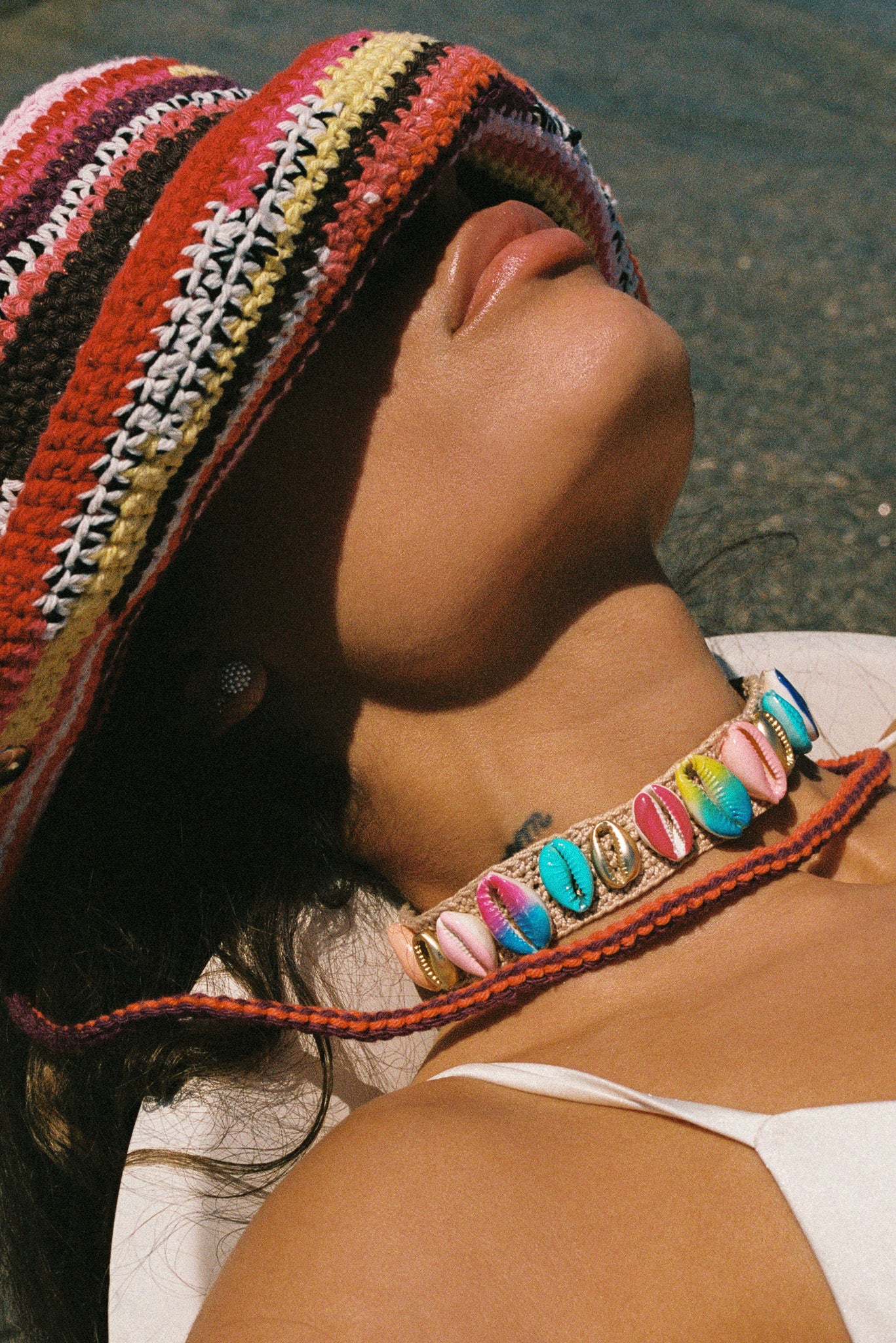 COLORFUL SUMMER LOVE Crochet Choker