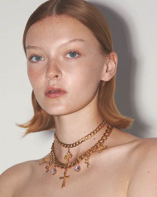 GOLDEN MIDNIGHT Chain Pendants Set