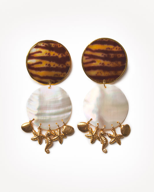 SHELLBRIM Statement Earrings