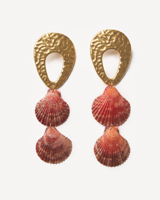 LAYERED SALT Shell Earrings