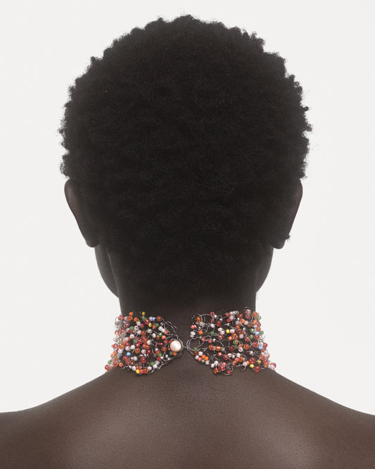 AMARIE Choker in Peach