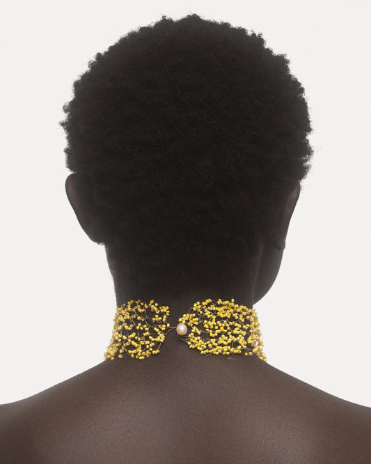 AMARIE Choker in Yellow