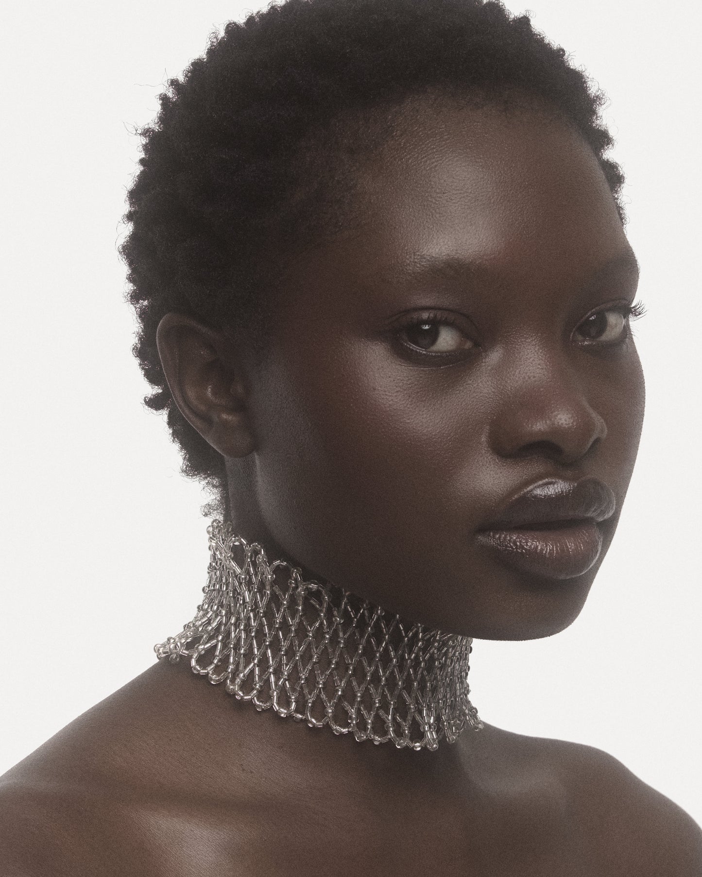 GLOWT Silver Choker
