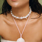 LIGHT PINK with Pearls Choker