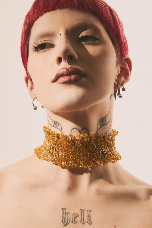 GLOWT Gold Choker
