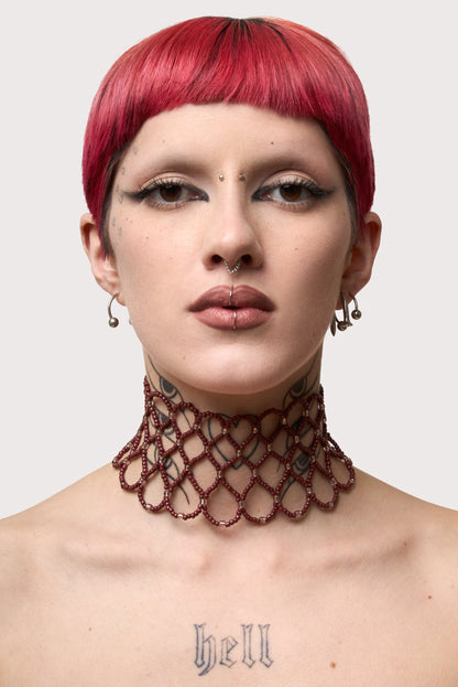 SNARE Wine Brown Choker
