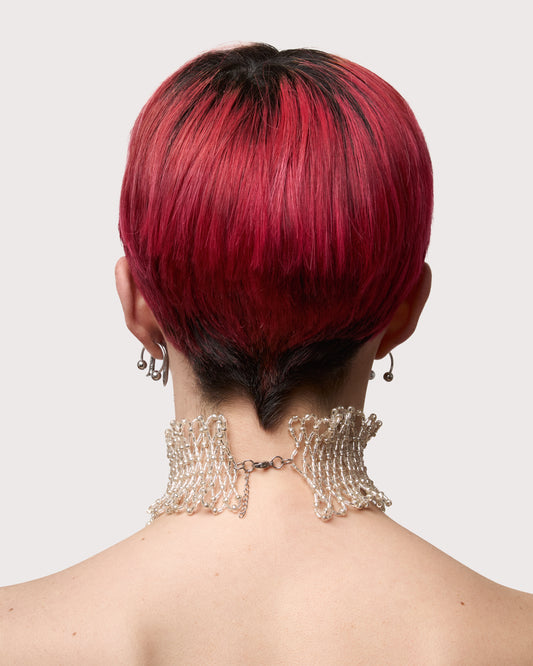 GLOWT Silver Choker