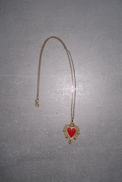 REAL LOVE Enamel Heart Pendant Necklace