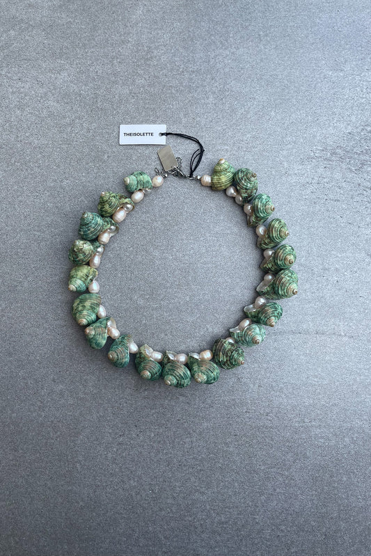 REAL Shell Necklace with Pearls