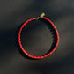 RED CORAL Gold Disks Necklace