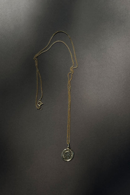 TIMELESS COIN 925 Gold Plated Silver Necklace