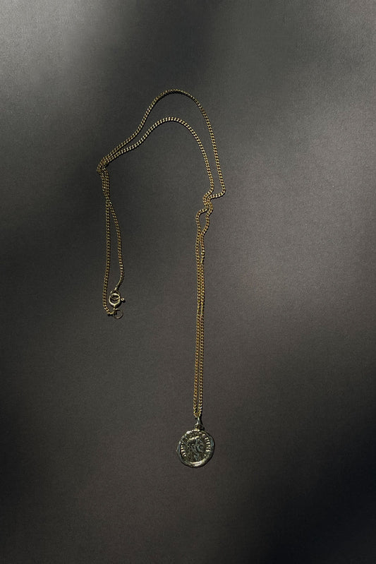 TIMELESS COIN 925 Gold Plated Silver Necklace