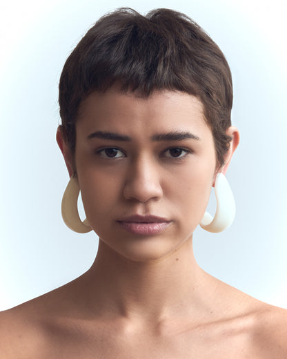 LIMINAL White Earrings