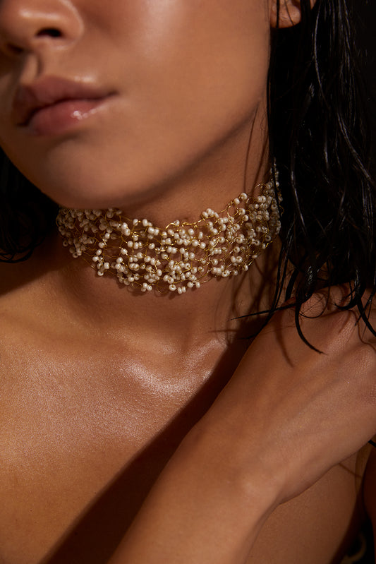AMARIE Choker in Gold