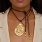 THE GOLD SHELL Cord Necklace