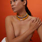 TRIPLE SUMMER with Pearls Choker