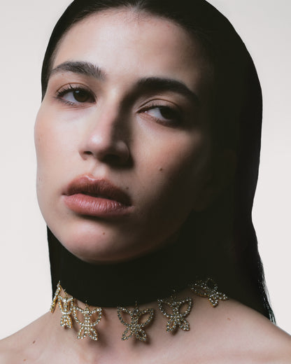 BUTTERFLY SWAY Velvet Choker