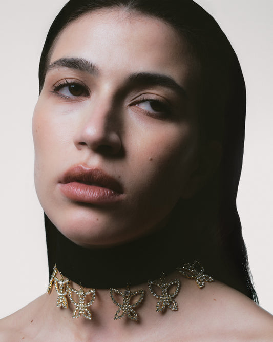 BUTTERFLY SWAY Velvet Choker