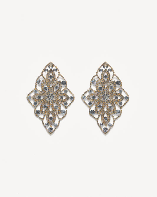 GILDED LACE Statement Earrings