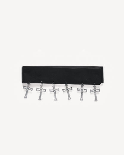 CROSS SWAY Velvet Choker