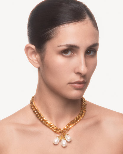 SOLEN Chain Necklace with Pendants