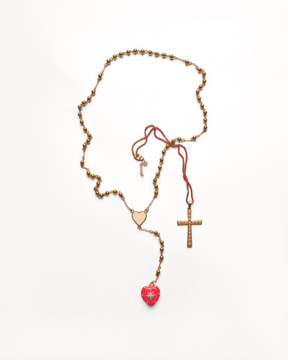 HEARTSET Rosary Necklace