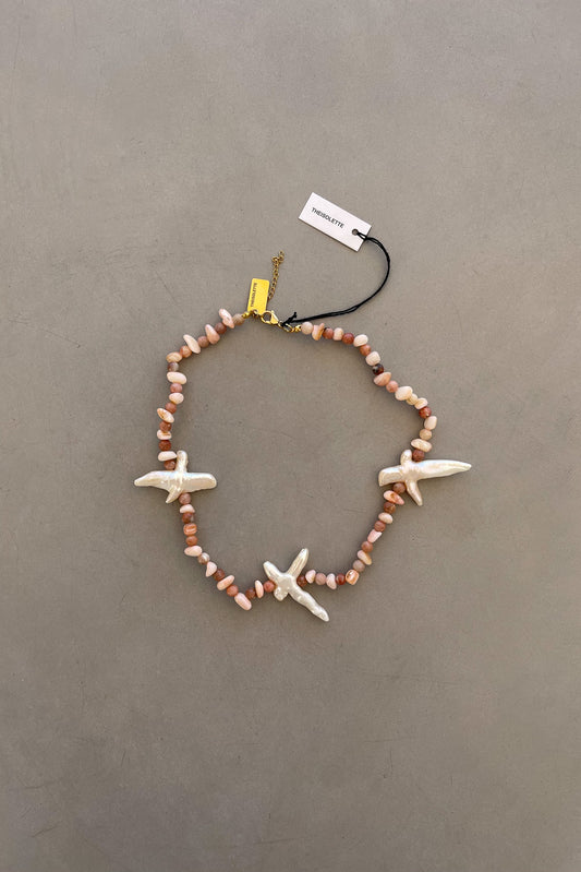 LA PLAYA PEARLY Rose Necklace