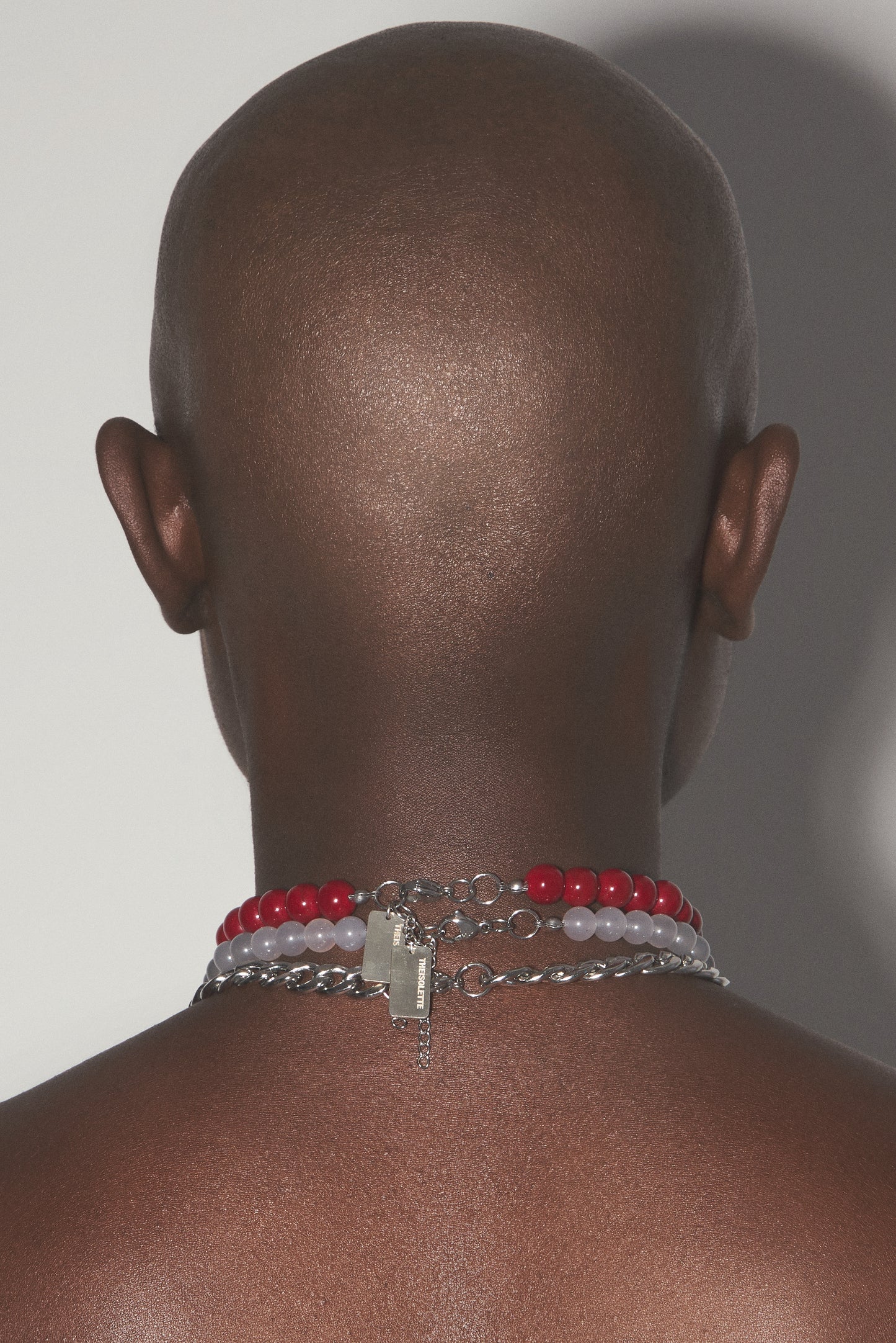 RUBY DUSK Cross Chain Necklace Set