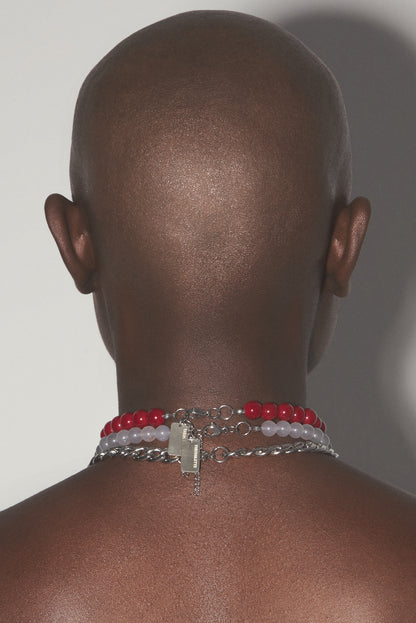 RUBY DUSK Cross Chain Necklace Set