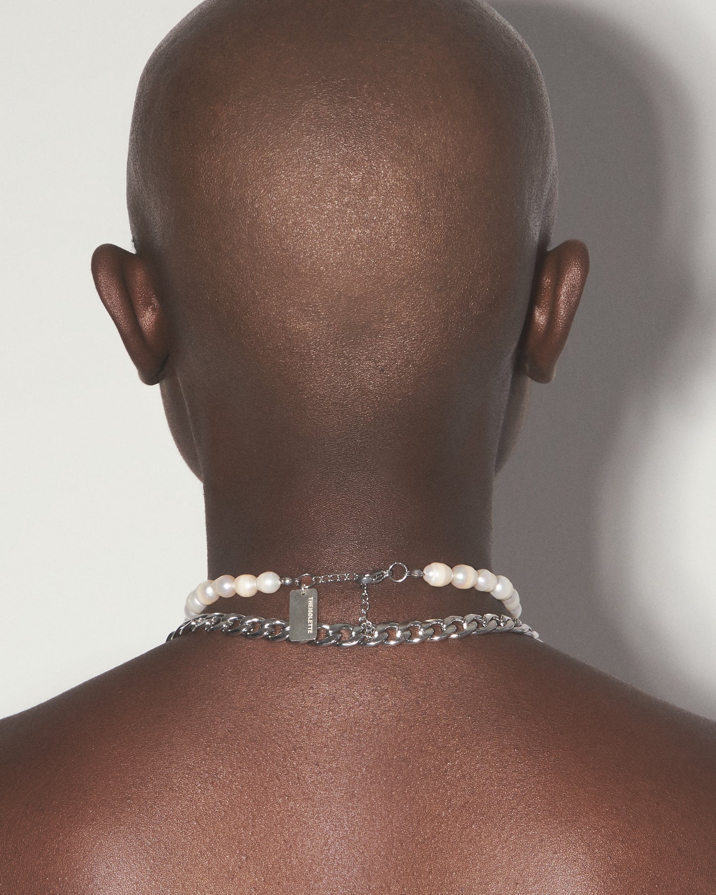 MOONLIGHT TEMPTATION Chain and Pearls Cross Necklace Set