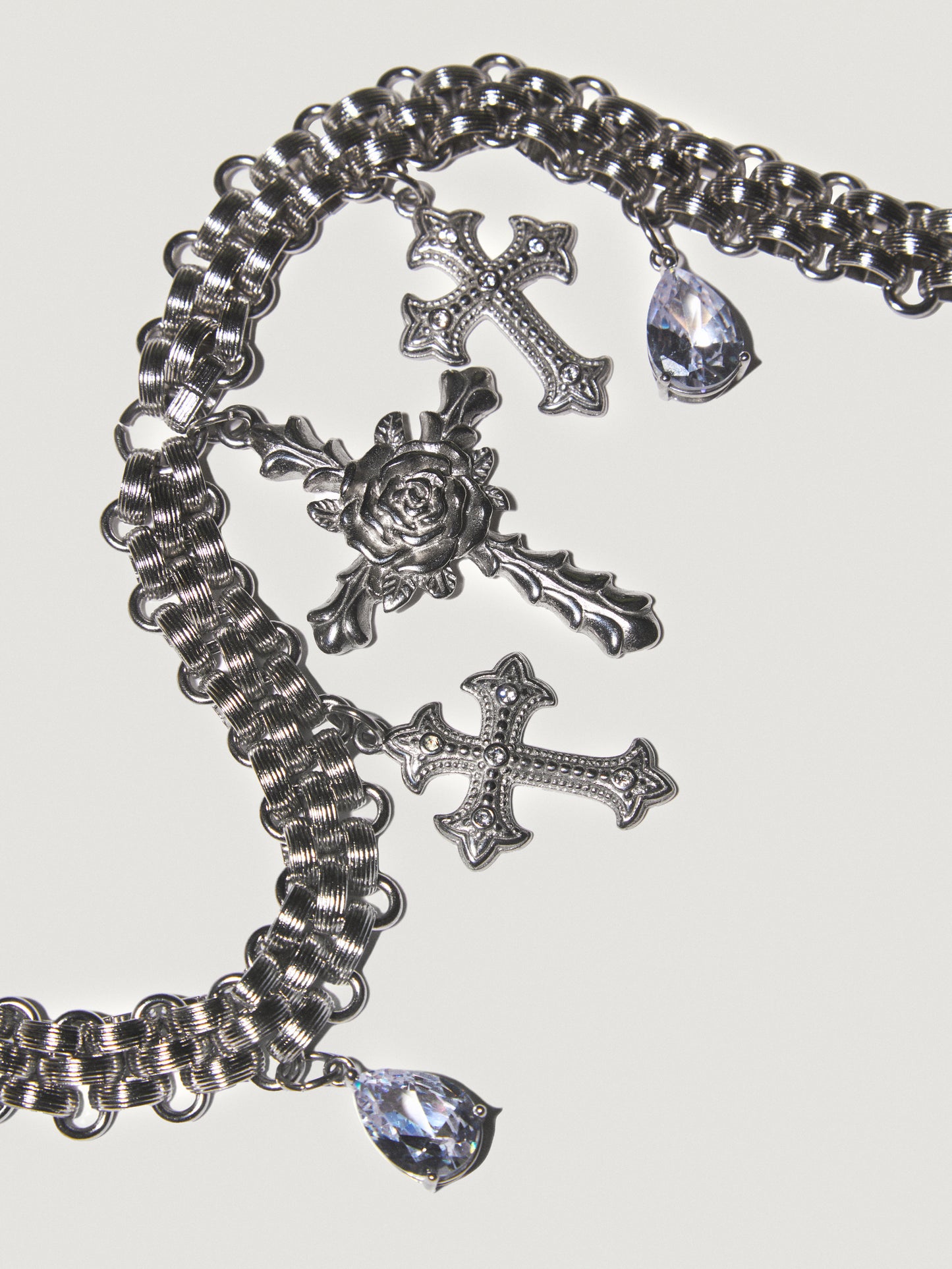 MIDNIGHT ECLIPSE Silver Pendants Necklace