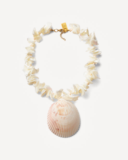 ROUGH PEARL Chunky Shell Necklace