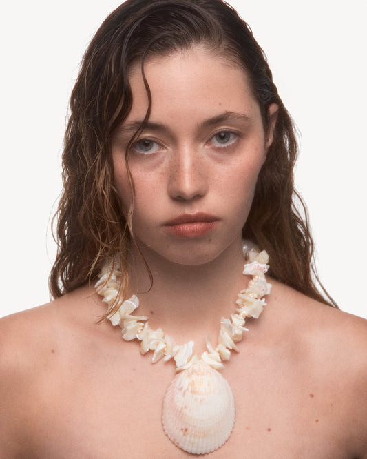 ROUGH PEARL Chunky Shell Necklace