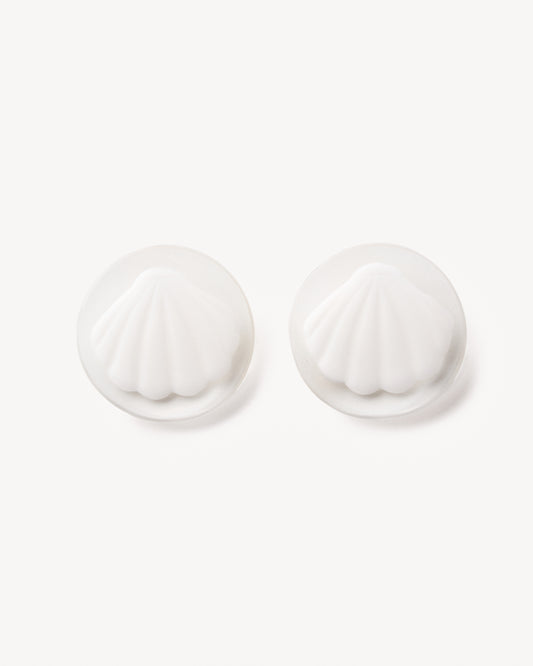 SHELLCORE Stud Discs Earrings