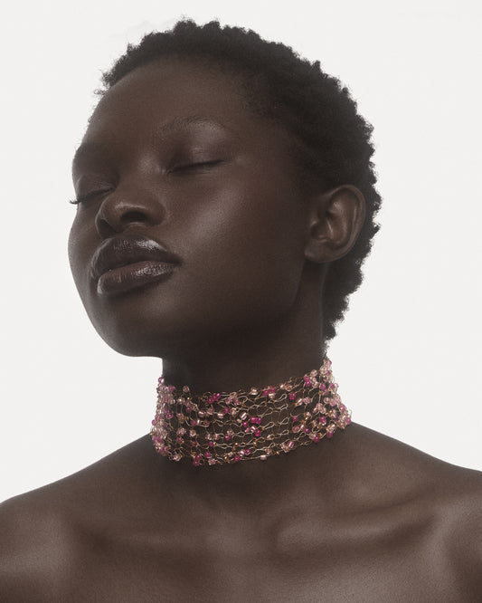 AMARIE Choker in Pink