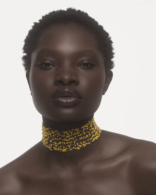 AMARIE Choker in Yellow