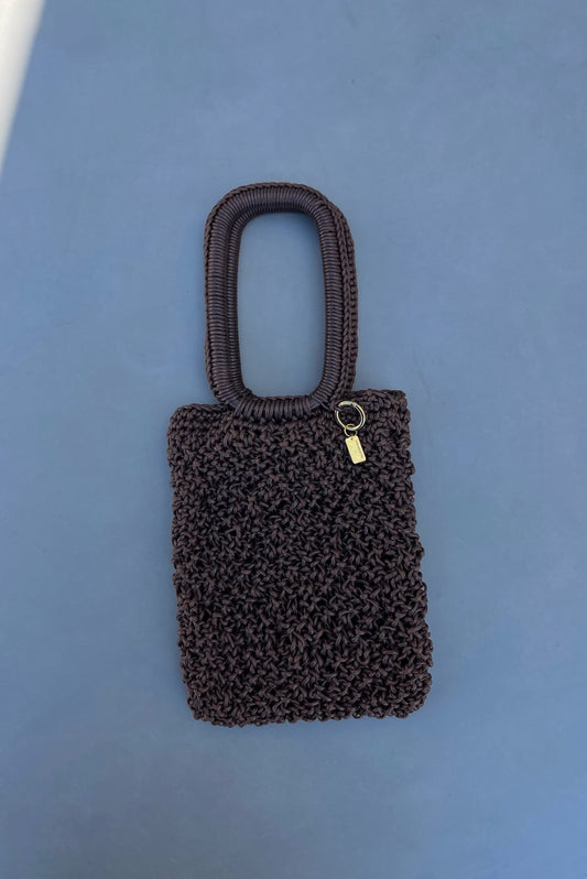 SCARLET Brown Cord Mini Bag