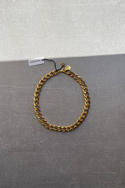 Bulky Gold Stainless Steel Chain Necklace