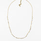 CLASSIC Gold Stainless Steel with Pearls Necklace