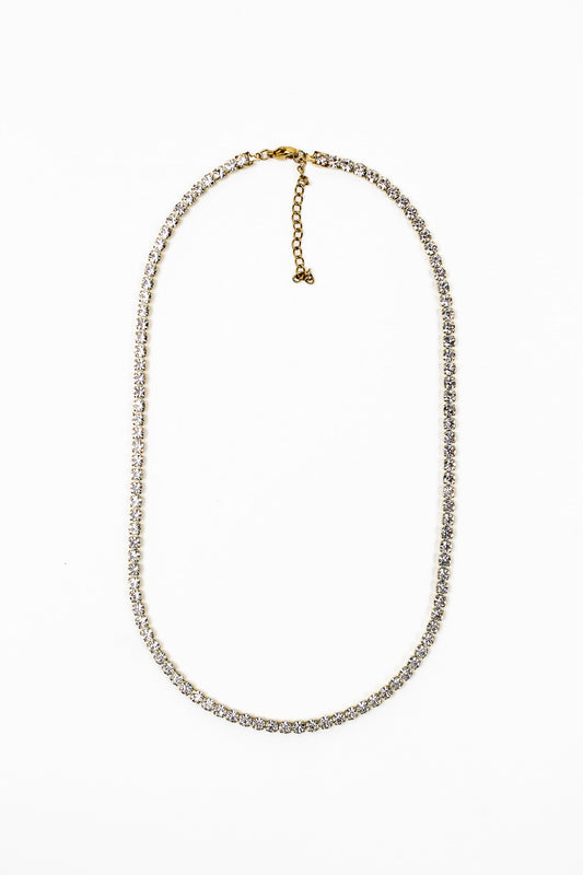 JOSEFINE Rhinestone Gold Necklace